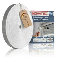 Inovatec Rollladen Gurtband Mini 14 mm grau