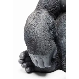 Kare DESIGN Deko-Objekt Gorilla Polyresin Schwarz