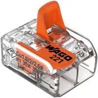 WAGO Compact-Verbindungsklemme bis 6 mm2 2-Leiter 10 St. 221-612