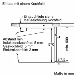Bosch Serie 6 Einbau-Backofen HBG578BB3