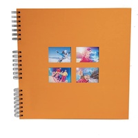 Exacompta 15117E Spiralfotoalbum MILANO 32x32 cm 60 schwarze Seiten - Orange