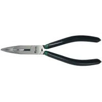 FP Fortis Storchschnabelzange poliert gebogen 200 mm mit Kunststoff-Griff