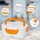 Clatronic LB 3719 263890 Elektrische Lunchbox Weiß, Orange