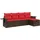 vidaXL Gartensofa-Set 5-tlg. braun Polyrattan
