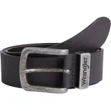 Wrangler Leder Gürtel Schwarz 85cm