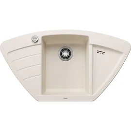 Blanco ZIA 9 E links Einbauspüle silgranit weiß 930 x 510 mm Handbetätigung