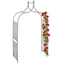 Relaxdays Rosenbogen 270 x 144 x 60 cm Dunkelgrün