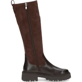 CAPRICE Damen Stiefel mit Absatz mit Thermosohle Bequem, Braun (Dk Brown Comb), 39 EU