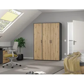 Rauch Wäscheschrank VOYAGER 140 x 194 x 53 cm Grau