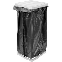 Spetebo Müllsackständer in weiß - 60 Liter - Ideal für gelbe Säcke - Mülleimer Müllsackhalter Müllständer