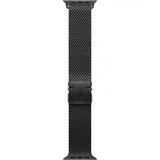 Apple Watch Ultra Milanaise Armband 49 mm Titan Schwarz S