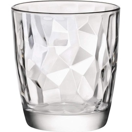 Cosecha Privada Bormioli Rocco 350200 Diamond Trasparente Trinkglas, Wasserglas, Saftglas, 305ml, Glas, transparent, 6 Stück