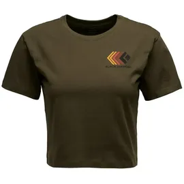 Black Diamond Faded Crop Dark Moss S