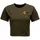 Black Diamond Faded Crop Dark Moss S