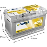 Varta A6 80Ah 12V