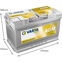 Varta A6 80Ah 12V
