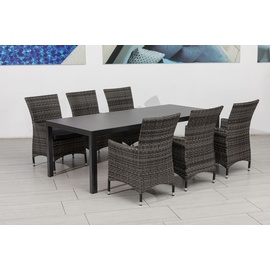 Primaster Pero Gartentisch 220 x 100 x 74 cm anthrazit