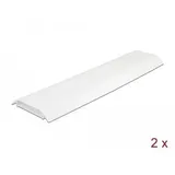 Delock Kabelkanal selbstklebend mit Kabelbefestigung 85 x 10 mm - 2 Stück weiß