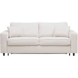 Schlafsofa Agneta in Beige mit Bettfunktion