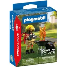 Playmobil Special Plus Feuerwehrmann mit Brandherd 72149