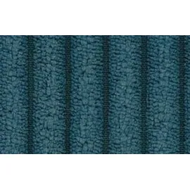 s-style möbel - Ecksofa mit Schlaffunktion und Bettkasten in Cord-Stoff schöner Sitzkomfort, Ottomane links, B/T/H: 234 cm / 2 Jahre Gewährleistung / mind. 14 Tage Rückgaberecht - Blau,Türkis