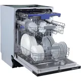 Oranier Geschirrspüler, Edelstahl, Metall, D, 59.8x81.5-86.5x55.0 cm, Restzeitanzeige, Startzeitvorwahl, AquaStop, Salzmangelanzeige, Oberkorb verstellbar, Halbe Beladung, Besteckschublade, beleuchteter Innenraum, automatische Türöffnung, geeignet für Hocheinbau, Bedienung von oben, Küchen, Küchenelektrogeräte, Geschirrspüler