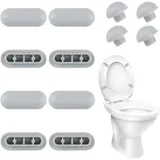 Lotbun WC Brille Dämpfer Plastic,WC Deckel Stopper,WC Sitz Puffer,Gummipuffer WC Sitz,Toilettendeckel Gummipuffer,Für Toilettendeckel Und Toilettensitz (12)