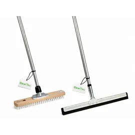 BawiTec Set Wasserschieber und Schrubber mit Teleskopstiel