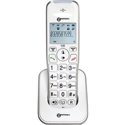 Geemarc Geemarc AMPLIDECT 295 AD Schnurloses Seniorentelefon Beleuchtetes Dis Seniorentelefon (Mobilteile: 1) weiß