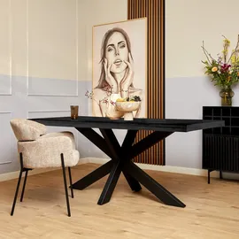 Villa Möbel Denver 300 x 76 x 100 cm schwarz