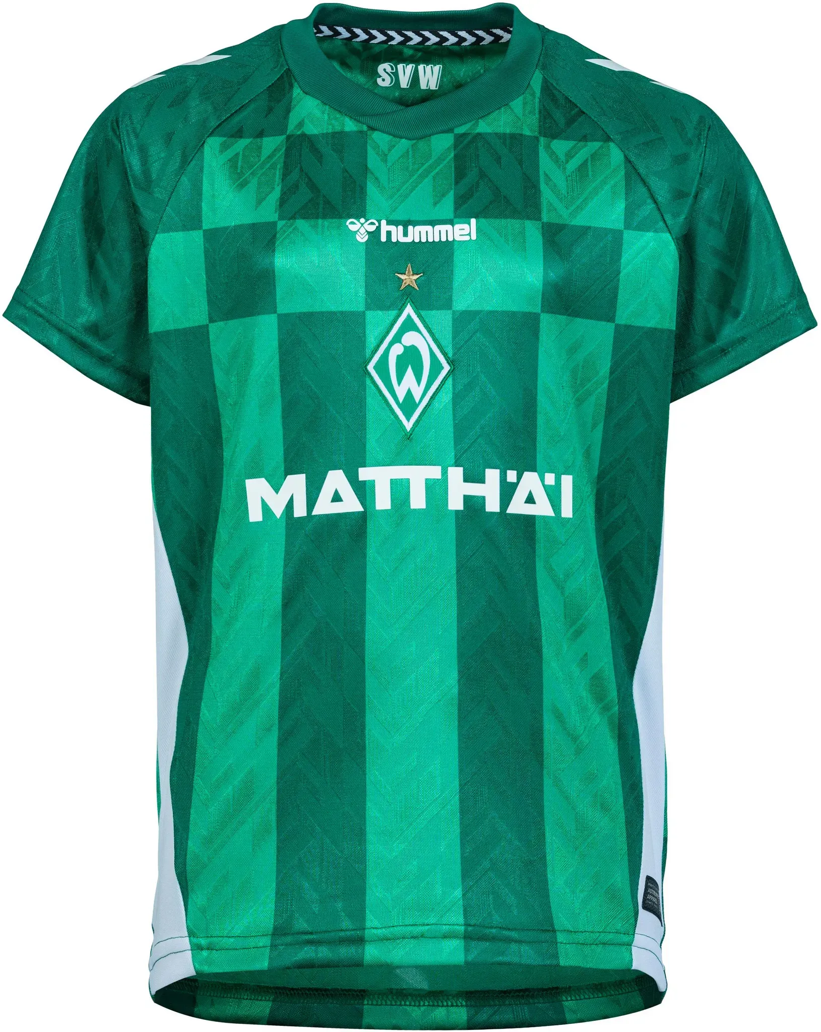 hummel Werder Bremen 24-25 Heim Teamtrikot Kinder in bosphorous, Größe 164 - grün