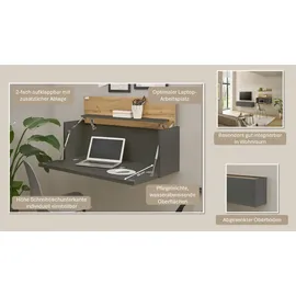 Home Affaire Büromöbel-Set CiTY/GiRON, (Set, 3-tlg), Home Office grau