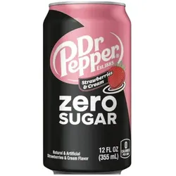 Dr. Pepper Strawberries & Cream Zero Sugar 355ml Erfrischungsgetränk