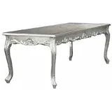 Casa Padrino Barock Esstisch Silber 160cm - Esszimmer Tisch - Möbel Esstisch