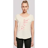 F4NT4STIC Long Cut T-Shirt Kirschblüten in Whitesand | Gr.: