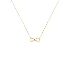 Elli DIAMONDS Halskette Infinity Pure Diamant (0,03 ct.) 925 Silber Gold