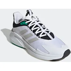Sneaker ADIDAS SPORTSWEAR "ALPHAEDGE+", Gr. 44,5, cloud weiß, grau one, court grün, Textil, Synthetik, sportlich, Schuhe