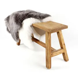 Buri Schuhbank 90 x 45 x 35 cm Sitzbank / braun