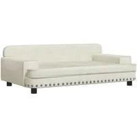 vidaXL Kindersofa Creme 90x53x30 cm Samt