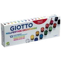 Giotto Schulmalfarben malfertig in Bechern 18ml 13 Farben