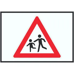Achtung Kinder Schild Symbol A3 (297x420mm)