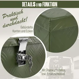Trucky Alubox Aluminium 0,00 m Grün abschließbar