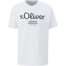 S.Oliver T-Shirt mit Label-Print, Weiss, S