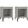 vidaXL Nachtschrank 2 Stk. 40 x 35 x 50 cm Betongrau