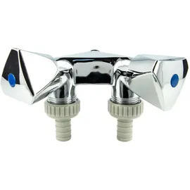 Schlösser Armaturen Js Waschgeraete-Doppelventil, Sv 3-Kt.gr,O.ig1/2",Dn15,1/2",Pol.cr