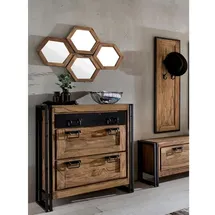 SIT Möbel SIT Spiegel »PANAMA«, BxH: 35 x 35 cm, sechseckig | braun