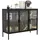 VCM Standvitrine Floka 100 x 35 x 80 cm Schwarz