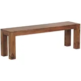 KADIMA DESIGN Sitzbank Landhausstil Braun 140 x 45 x 35 cm