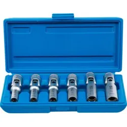 BGS Universal Glühkerzen-Gelenkschlüssel-Satz 2990 Sechskant Antrieb Innenvierkant 10 mm (3/8 Zoll) SW 8 - 16 mm 6 teilig