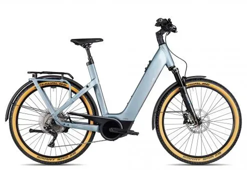 E-Bike Manufaktur 13ZEHN Cross Wave 2023 | blaugrau matt | 50 cm | E-Trekkingräder